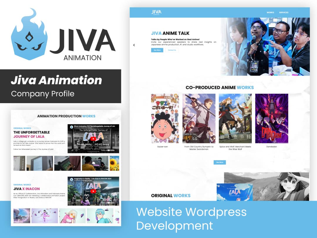 Jiva Animation Website Thumbnail